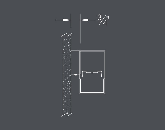 BSS205 wall mount - direct orientation