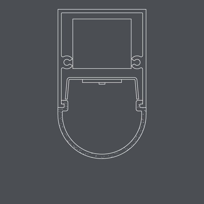 BSS205 section with rounded profile