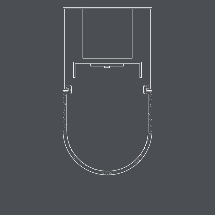 BLT210 section with rounded profile