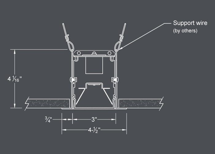 BSS430 flange - drywall ceiling or wall mount