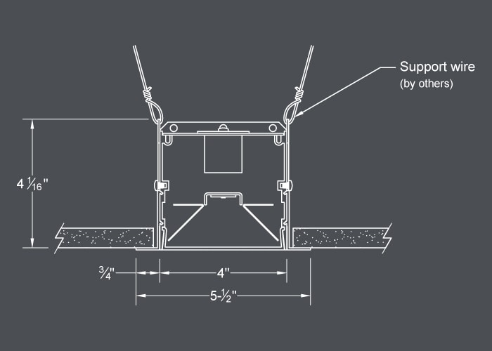 BSS440 flange - drywall ceiling or wall mount