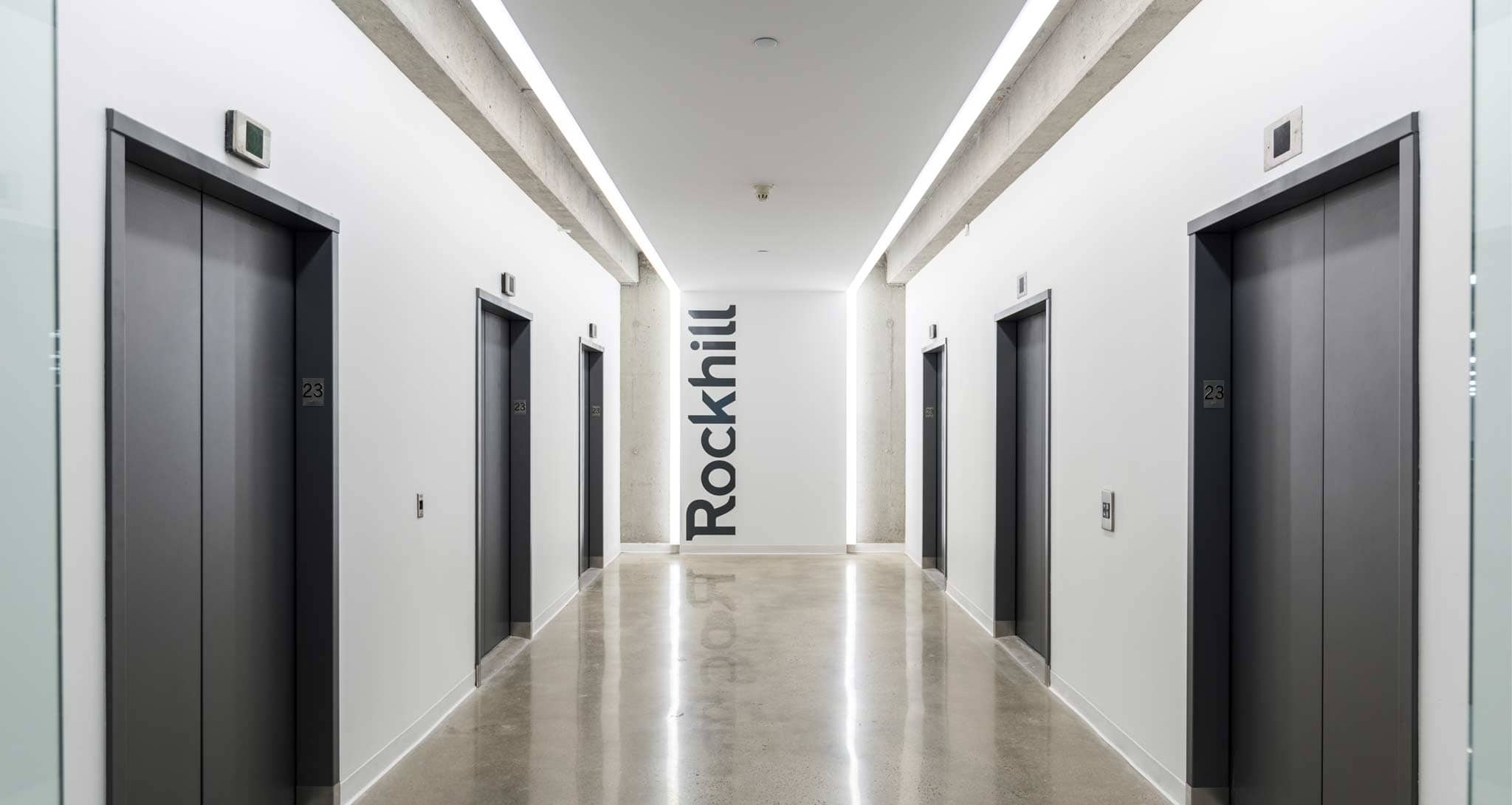 Rockhill Management Wedge lighting luminaire BSS755 architectural linear LED Bartco Lighting