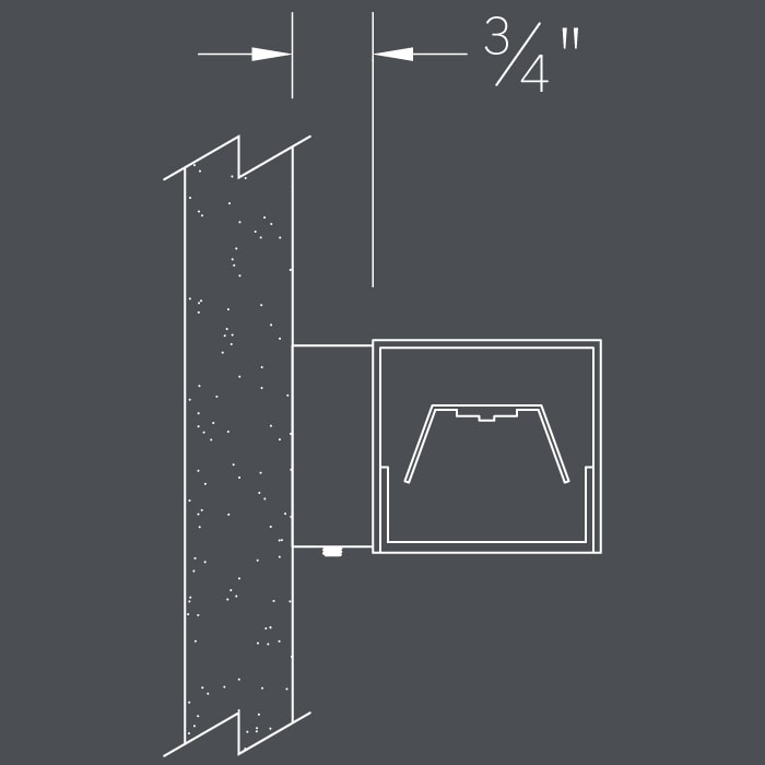 BSW225 wall mount - direct orientation