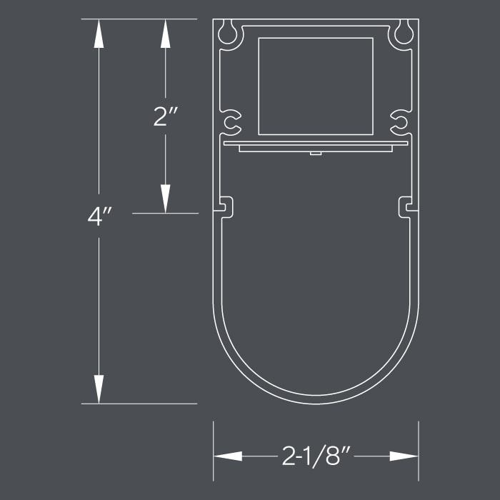 BSS210 section with rounded profile