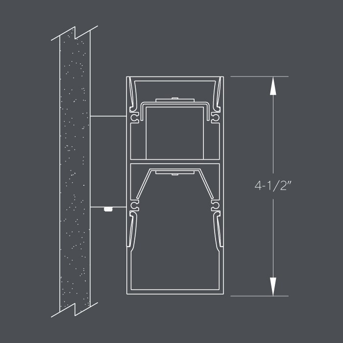 BSS255 section with Lambertian optic and drop lens options