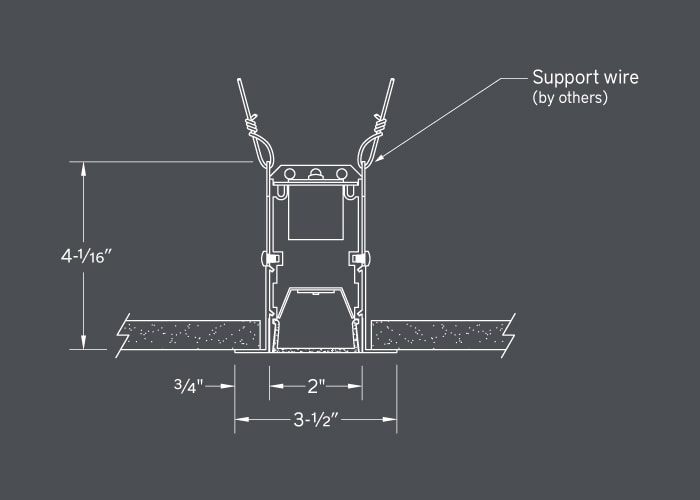 HCB15 flange - drywall ceiling or wall mount