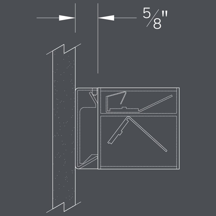 BSS722 wall/mullion mount